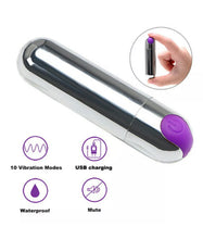 Load image into Gallery viewer, 10 Speed waterproof rechargeable vibrator massager sex toy