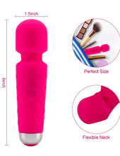 Load image into Gallery viewer, Powerful Massage Wand, 8 Speeds 20 Therapeutic patterns, Waterproof,Rechargeable Black