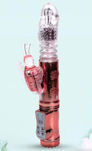 Load image into Gallery viewer, G-spot vibrator with realistic thrusting action and clitoral stimulation, dual motors, realistic dildo.