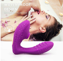 Load image into Gallery viewer, Copy of Clitoris sucking G-Spot vibrator, Remote Control, waterproof, 10 sucking modes, 10 vibration modes, USB Rechargeable. Pink
