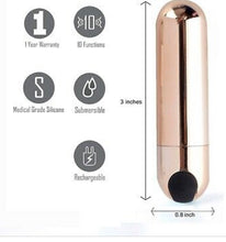 Load image into Gallery viewer, 10 Speed waterproof rechargeable vibrator massager sex toy
