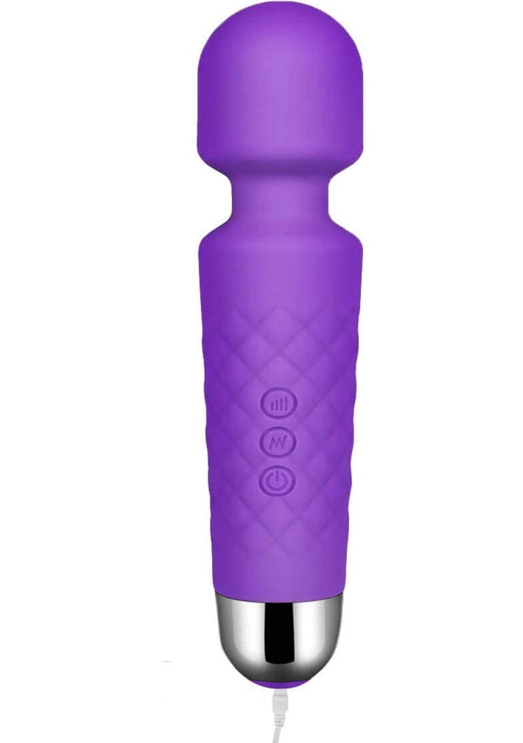 Powerful Massage Wand, 8 Speeds 20 Therapeutic patterns, Waterproof,Rechargeable Purple