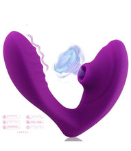 Load image into Gallery viewer, Copy of Clitoris sucking G-Spot vibrator, Remote Control, waterproof, 10 sucking modes, 10 vibration modes, USB Rechargeable. Pink
