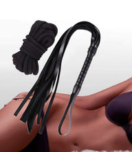 Load image into Gallery viewer, Bondage Slut Paddle, Black BDSM Sex Toy leather
