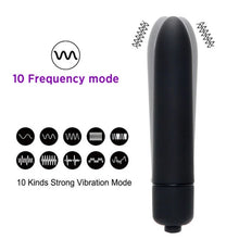 Load image into Gallery viewer, Mini &quot;Silver&quot; Bullet Vibrator 10 SPEED, small but powerful!
