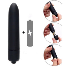 Load image into Gallery viewer, Mini &quot;Silver&quot; Bullet Vibrator 10 SPEED, small but powerful!
