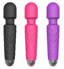 Load image into Gallery viewer, Powerful Massage Wand, 8 Speeds 20 Therapeutic patterns, Waterproof,Rechargeable Black
